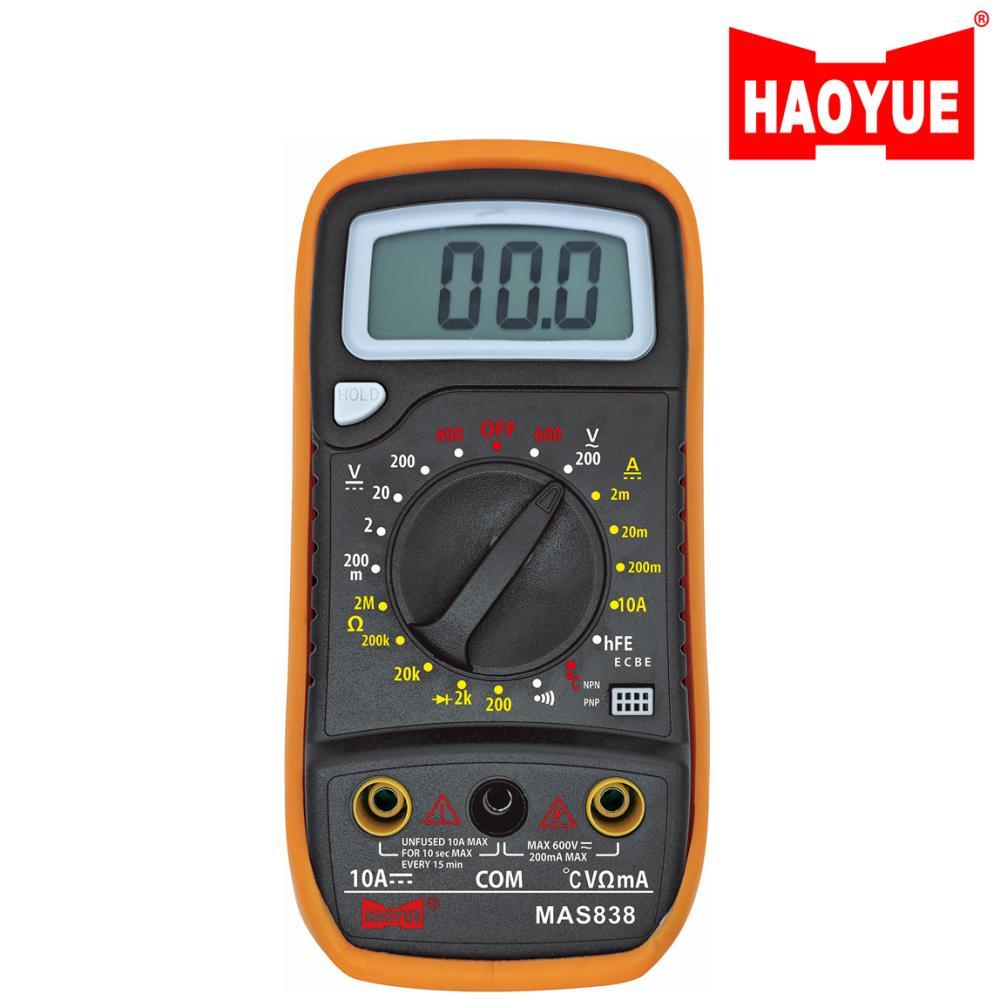 Цифровий мультиметр HAOYUE MAS838, з щупами та термопарою