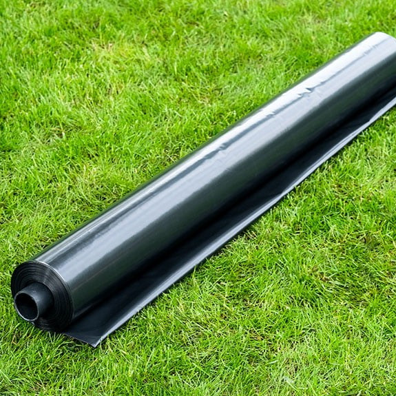 Поліетиленова плівка Чорна 80 мкм 6м*50 м Союз - Будівельна плівка чорна, фото 1