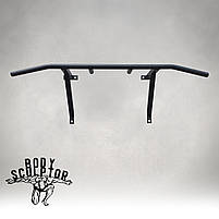 Турнік настінний/надверний чорний гнутий (40 см) Розбірний №2, фото 2