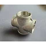 Хрестовина муфтова нержавіюча Ду50 (2") сталь AISI304, внутрішня різьба BSPP, Class 150, 90°, фото 4