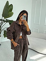 Костюм жіночий вельветовий сорочка на кнопках і штани 42-44 44-46