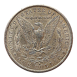 США 1 долар, 1890  Мітка монетного двору: "S" - Сан-Франциско ОРИГІНАЛ, фото 2