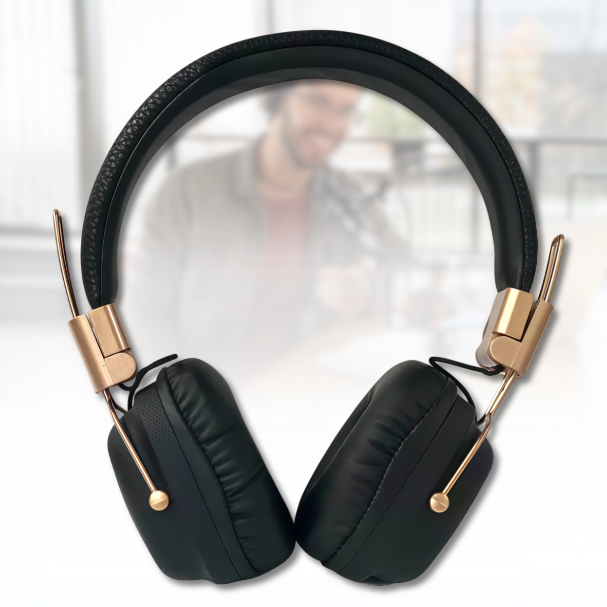 Накладні Bluetooth-навушники BT50 з шумопоглинанням та вбудованим мікрофоном, фото 1