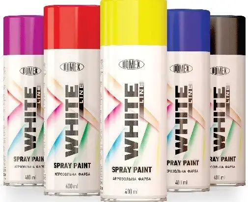 Аерозоль металік Domex White Line 142 червона 400 мл, фото 1