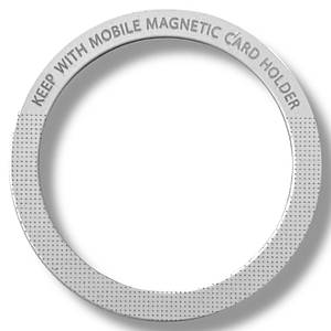 Сталева пластина для MagSafe Ring Letter на 3M скотчі (Кільце О/white)