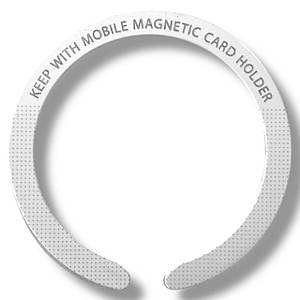 Сталева пластина для MagSafe Ring Letter на 3M скотчі (Кольце С/white)