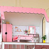 "Спальня New" набір лялькових меблів NestWood для Барбі біло-рожева, фото 8