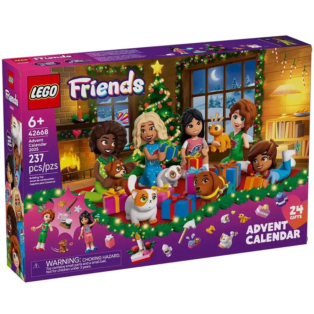 LEGO  Advent Friends 2025 Новорічний календар  231 деталь   6+   38х26х7, фото 1