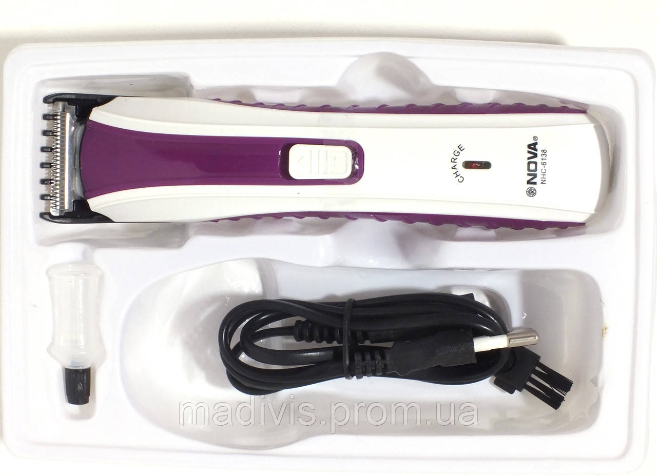 Машинка тример для стриження волосся Nova NHC-6138, фото 1