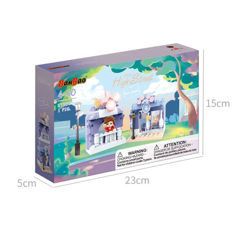 Конструктор для дівчаток "Центральна вулиця: Перукарська" ТМ Banbao 140 деталі (ET806), фото 1