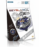 Бейблейд F 722 із запускачем, розбірний дзіг, металева та пластикова накладка – Beyblade 5/6 сезон