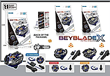 Бейблейд F 722 із запускачем, розбірний дзіг, металева та пластикова накладка – Beyblade 5/6 сезон, фото 3