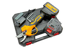 Акумуляторний секатор 48V 2 АКБ жовтий (VEN-1241)