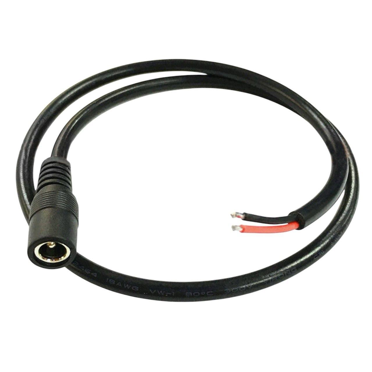 Кабель живлення DC5.5x2.1 (мама) 18AWG 30 см