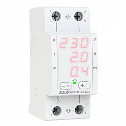 Мультифункціональне реле напруги ZUBR MF2-32 red