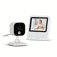 Відеоняня Gisay Monitor з камерою та аудіо, екран 7.11 см, нічне бачення, виявлення плачу, моніторинг температури, VOX