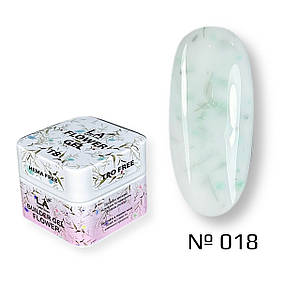 018 FLOWER gel (10 гр.) камуфляжний арт-гель декоративний builder gel з квітками сухоцвітами Lady Arms