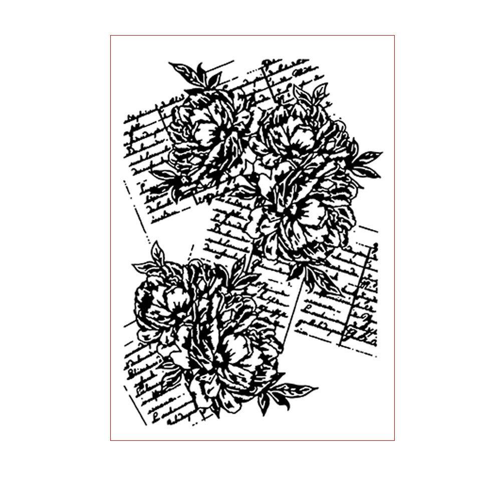 Папка для тиснення паперу картону "Квіти" PDT018, фото 1