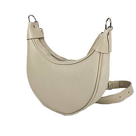 Сумка жіноча "Селена" натуральна шкіра ,слонова кістка з тисненням під рептилію