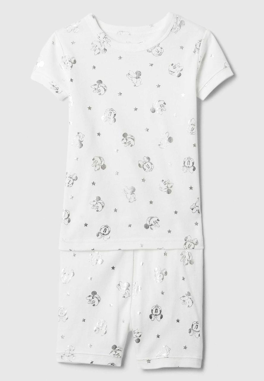 Дитяча піжама Disney Minnie Mouse GAP футболка та шорти 1159842367 (Білий 5), фото 1