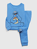 Дитяча піжама Sesame Street GAP лонгслів та штани 1159842385 (Синій 6), фото 3