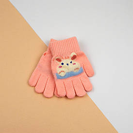 Рукавички для малюків на 1-2 роки одинарні (арт. 25-7-50а) рожевий