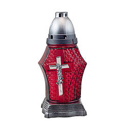 Лампадка скляна 36 годин Мікс хрест 36П-32