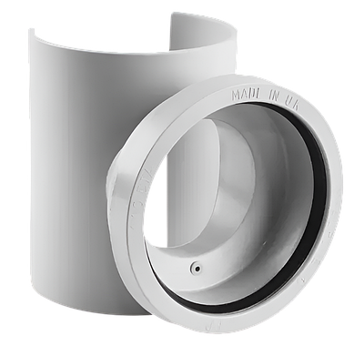 Муфта врізка в трубу вертикальна для каналізаційних труб 110/110мм McALPINE MPSOB110