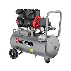 Повітряний компресор безмасляний для пневмоіструменту INTERTOOL PT-0033 24 л 1,5 кВт компресор