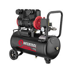 Компресор безмасляний універсальний INTERTOOL PT-0034 50 л 1.5 кВт компресор для повітря