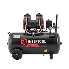 Побутовий безмасляний компресор INTERTOOL PT-0035 50 л 2800 об/хв компресор із однофазним двигуном