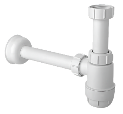 Сифон низький для умивальника/біде без зливу McALPINE HC2 (1 1/4х32)