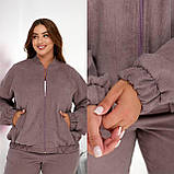 Костюм вельветовий прогулянковий в кольорах 9912, фото 2