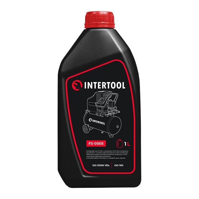 Олія компресорна 1л, ISO 100 INTERTOOL FS-0005, фото 1