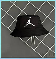 Панама чорна унісекс Jordan легкий капелюх для чоловіків і жінок модна літня панамка з котону