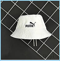 Панама біла унісекс Puma легкий капелюх для чоловіків і жінок модна однокольорова з котону