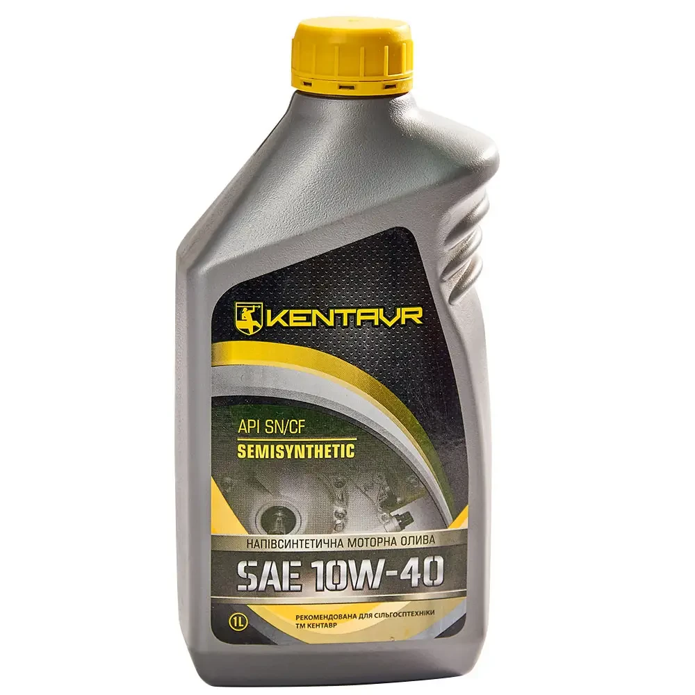 Олива для двигуна KENTAVR SEMISYNTHETIC 10W-40 API SN/CF, каністра 1л ПЕ