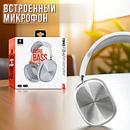 Накладні Bluetooth навушники з підтримкою картки пам'яті i18-BT Білий, фото 8