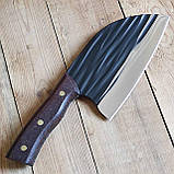 Кухонний ніж/сокира King Gary сербський, риб'яча голова 28,5см, 329г, фото 2