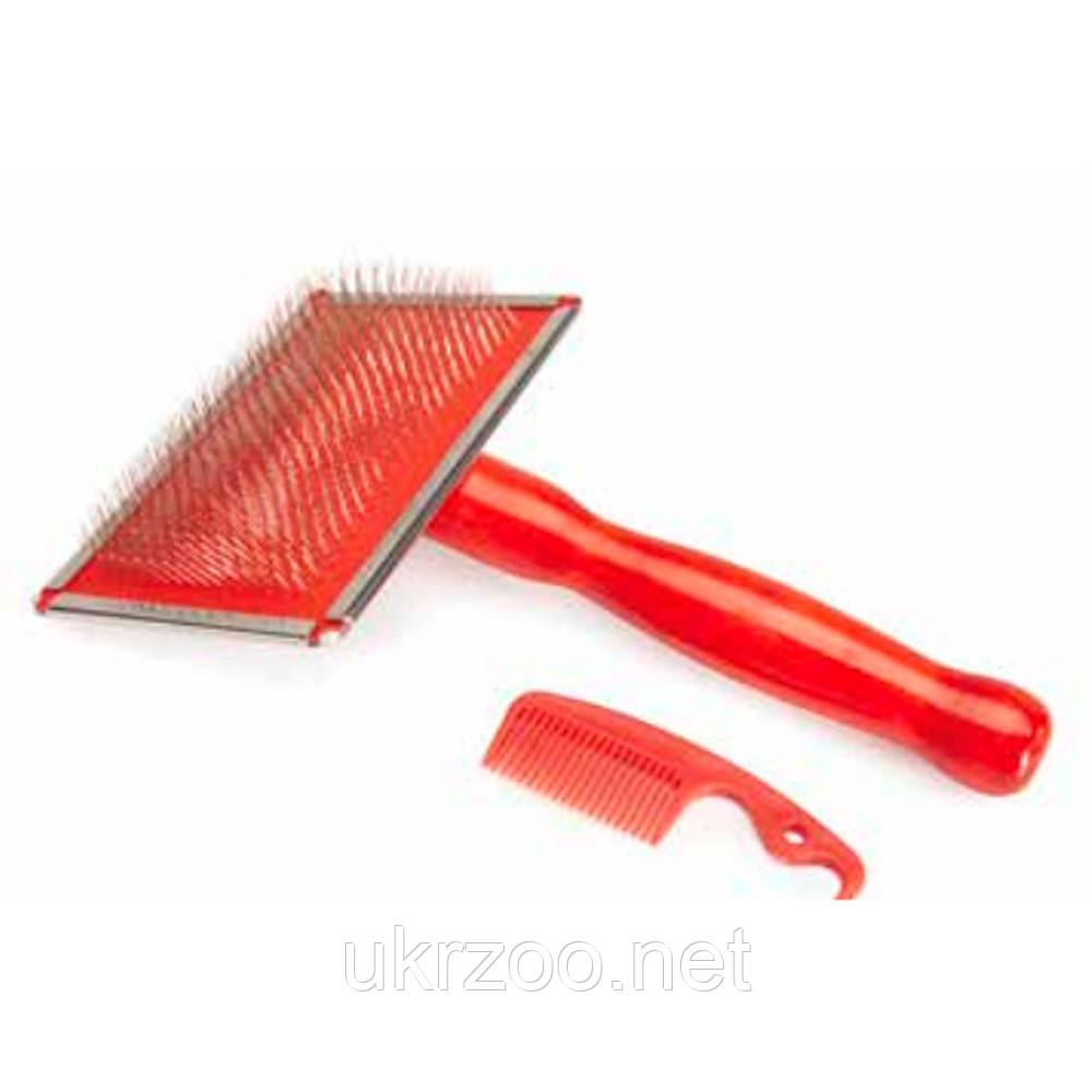 Набір пуходерка зі штифтами з нержавіючої сталі + гребінець,  11,5x7,5x19,5 см, XL 12 шт/уп  (ціна за 1 шт.), фото 1