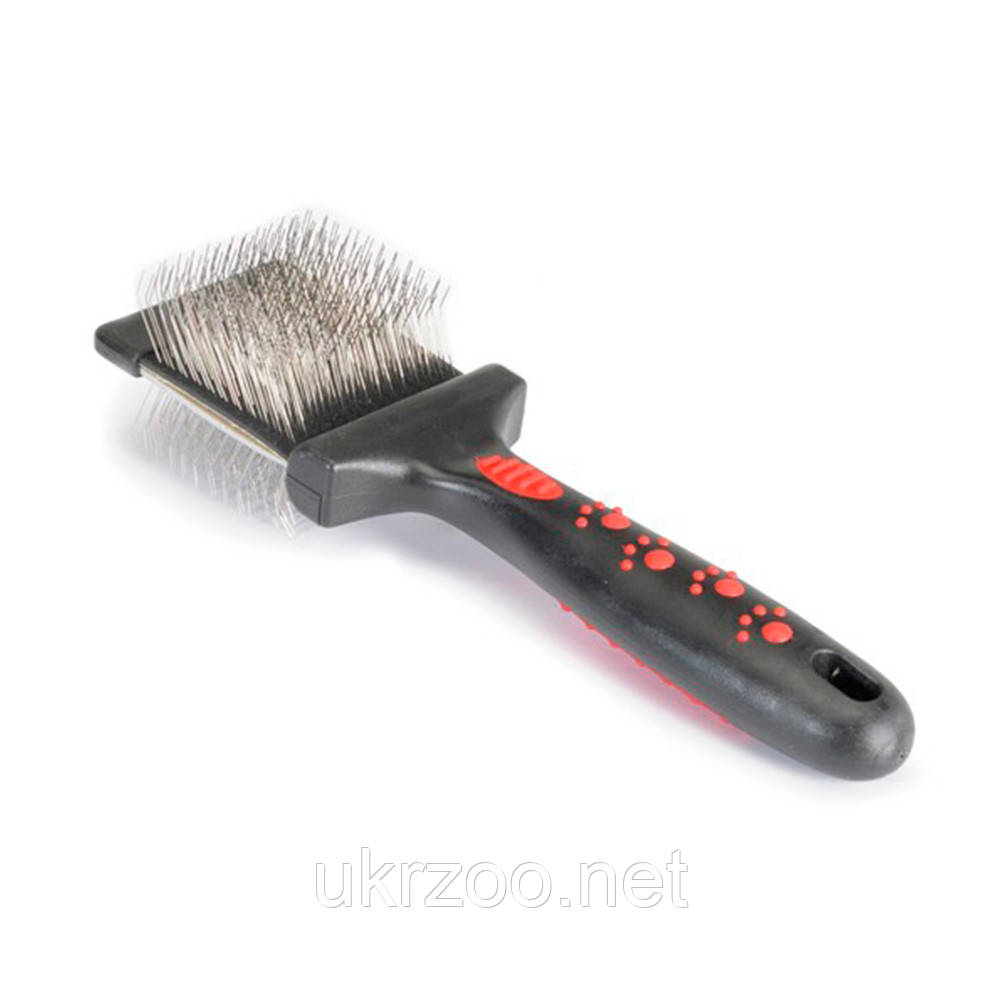 Подвійна пуходерка зі штифтами із сталі, 10,5x5 см, SM 12 шт/уп (ціна за 1 шт.), фото 1