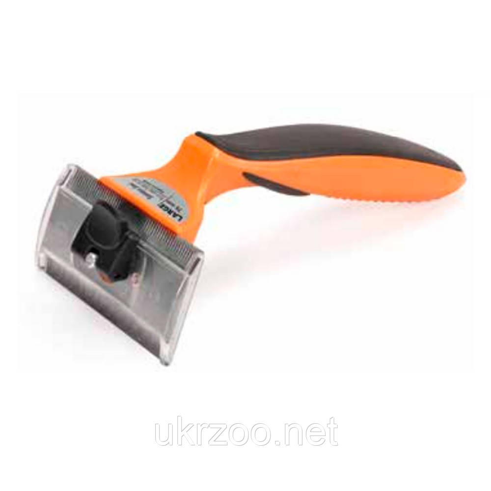 Професійний фурминатор з подвійним лезом, 7,6 см, L, 1 шт/уп (ціна за 1 шт.), фото 1