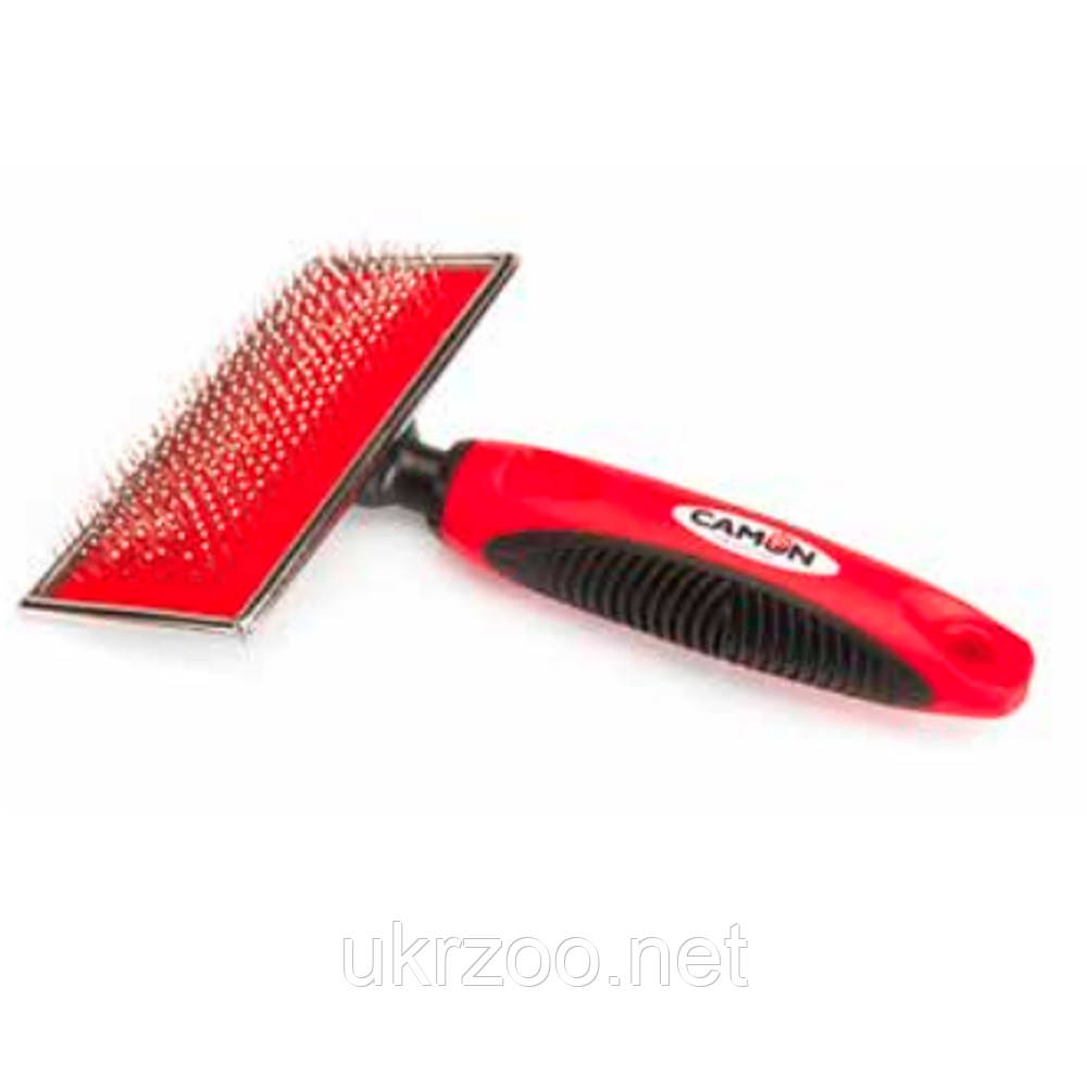 Пуходерка зі штифтами з нержавіючої сталі з пластиковим покриттям, 12x5,5 см, LG 1 шт/уп (ціна за 1 шт.), фото 1