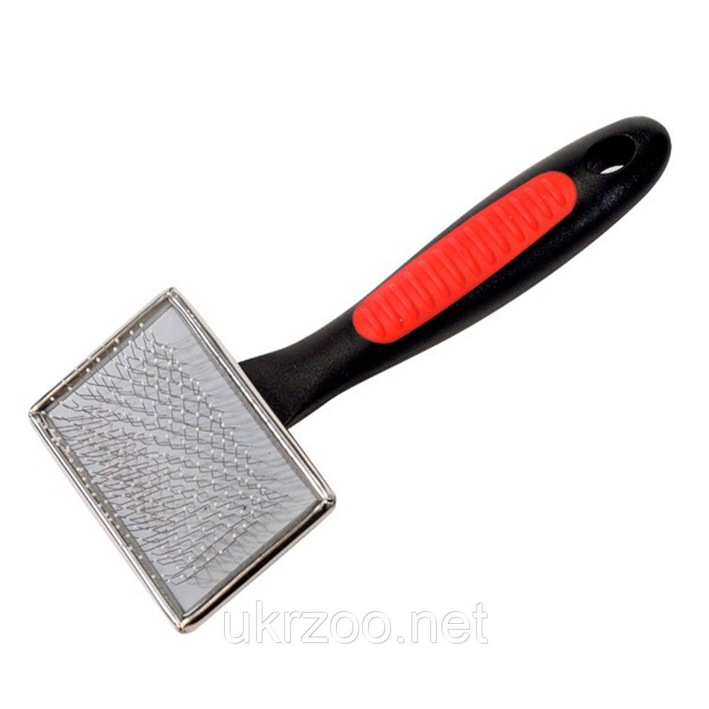 Пуходерка зі штифтами із сталі з пластиковим покриттям, 6x4,5 см, SM 12 шт/уп (ціна за 1 шт.), фото 1