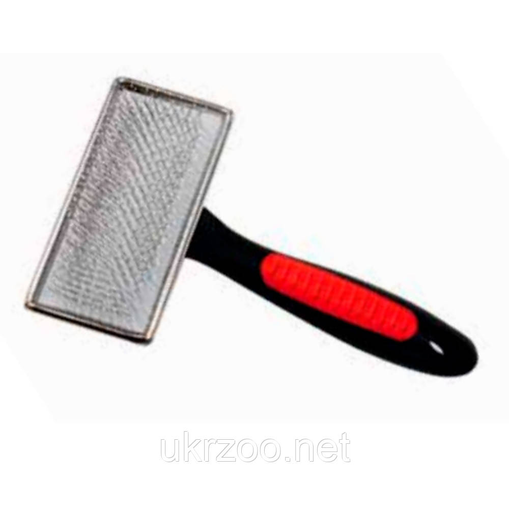 Пуходерка зі штифтами із сталі з пластиковим покриттям, 8,5x4,5 см, MD 12 шт/уп (ціна за 1 шт.), фото 1