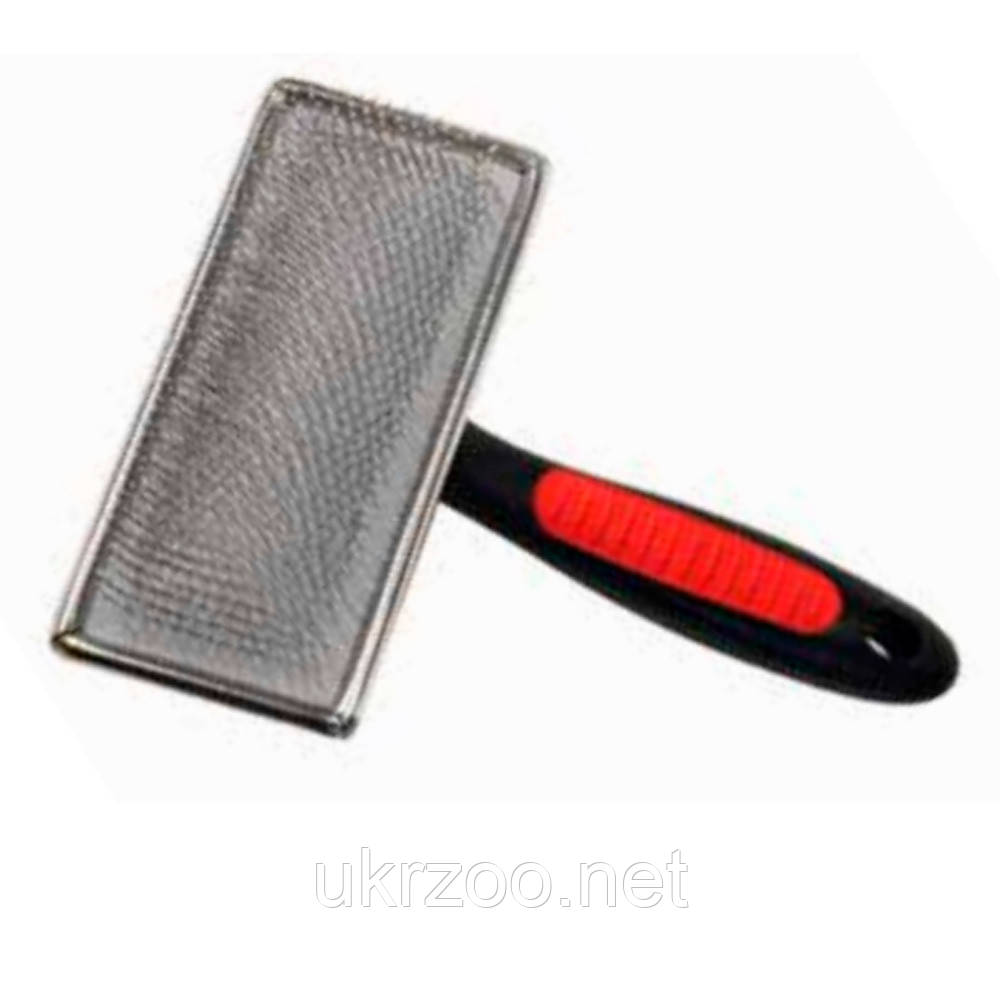 Пуходерка зі штифтами із сталі з пластиковим покриттям, 10,5x5 см, LG 1 шт/уп (ціна за 1 шт.), фото 1