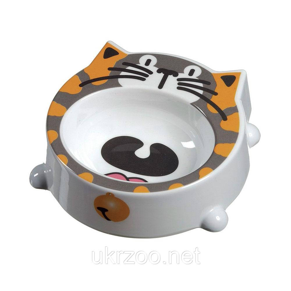 Миска меламінова у формі котячої мордочки 0,2л, ø11см, 6шт/уп.(ціна за шт.), фото 1