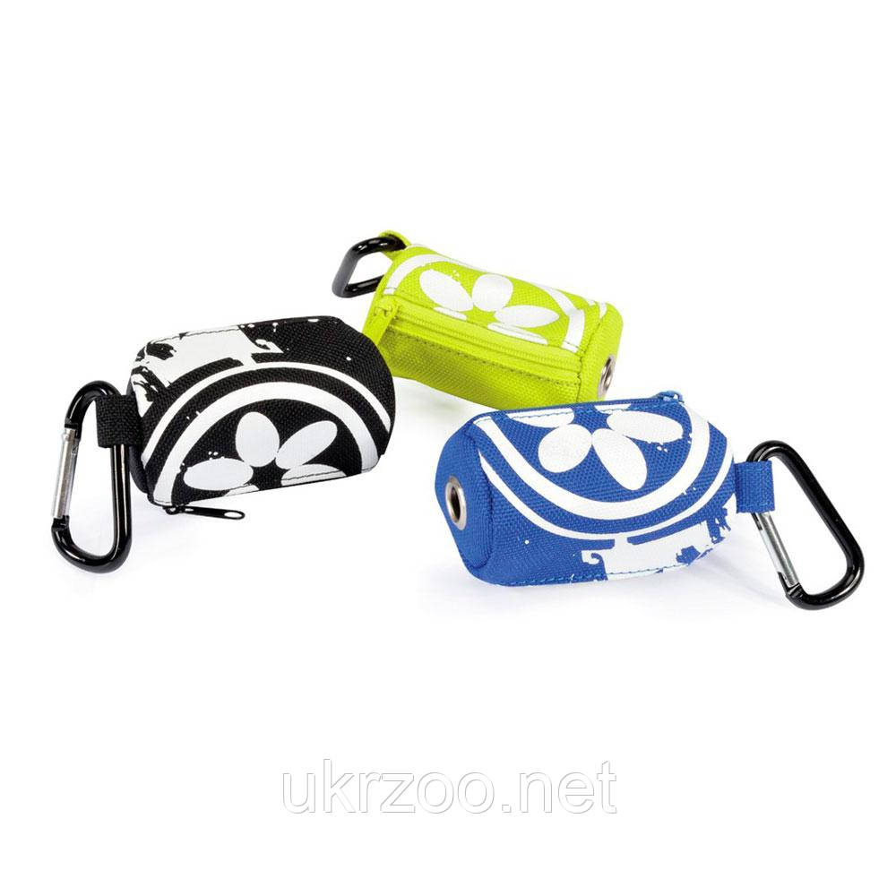 Брелок-диспенсер для пакетів для собачих фекалій, в кольорі Оксфорд, 8см, для 20пак, 12шт/уп, (ціна за 1шт.), фото 1