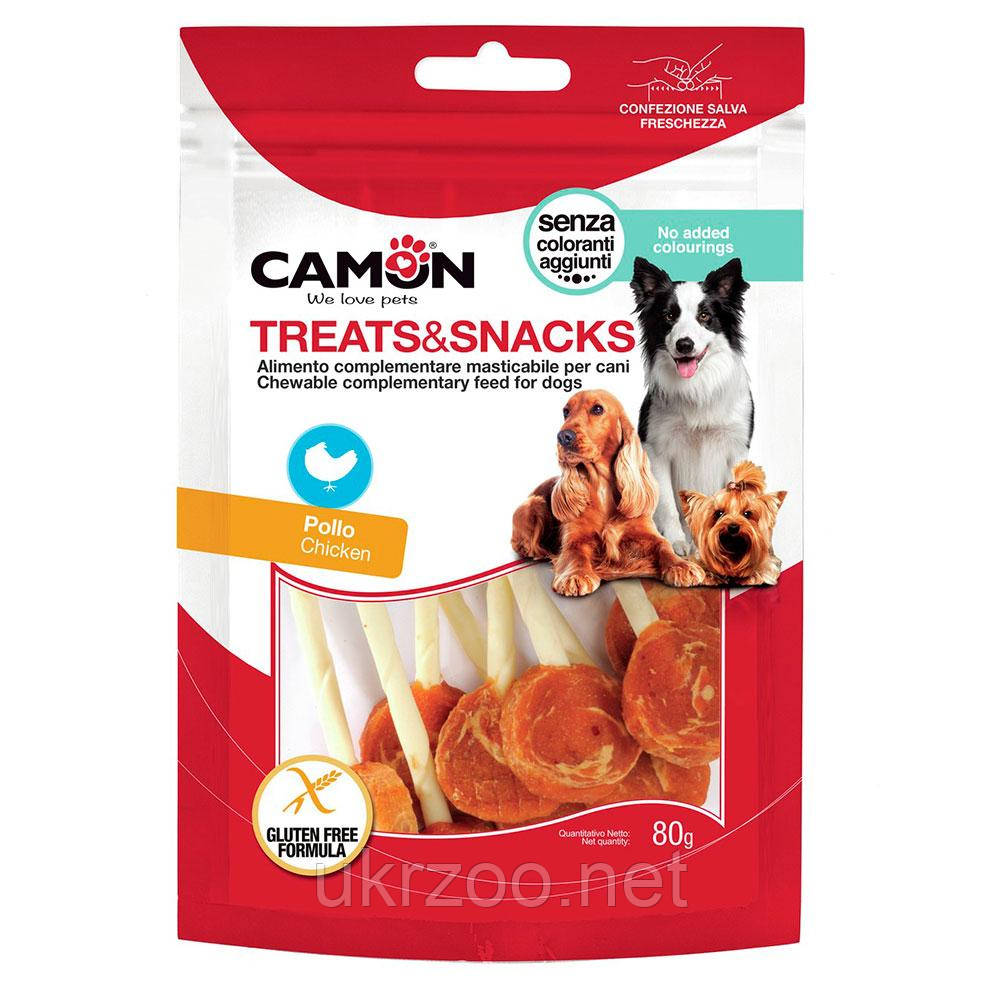 Ласощі м'ясні льодяник на кісточці з курки,  80 гр, 8,5÷9,5 см, (флоупак) 12 упак./короб. (ціна за упак), фото 1