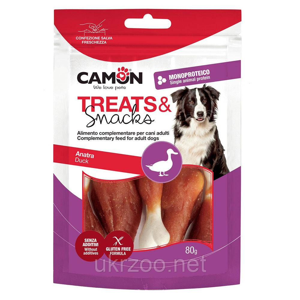 Ласощі м'ясні ніжка качина, 80 гр, 8,5 см, (флоупак) 14 упак./короб. (ціна за упак), фото 1